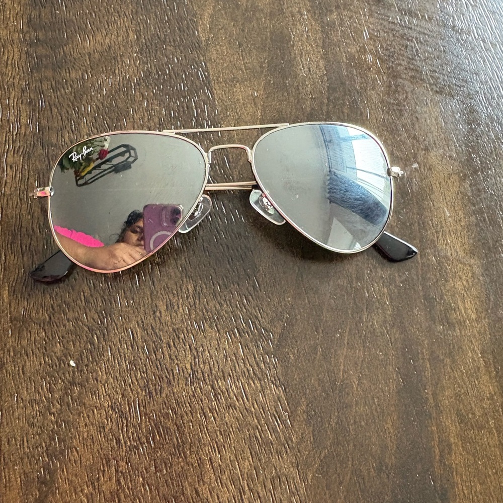 Ray-Ban Metallic Aviator Sunglasses